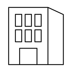 icon of building, line style