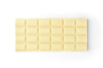 A white porous chocolate isolated on white background.