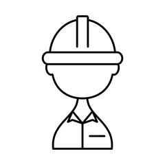 construction builder icon, line style
