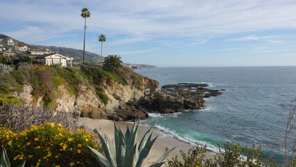View of Treasure Island Beach in Laguna Beach, California © Simone