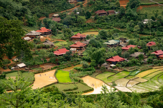 Landscape photo taken in Tua Chua district, Dien Bien province