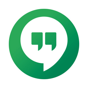 Hangouts logo symbol icon, colorful design