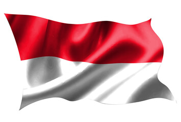 インドネシア　 国旗　シルク　アイコン