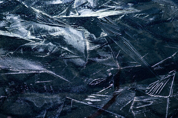 dark blue abstract ice texture background