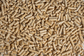pellets on a white background top view