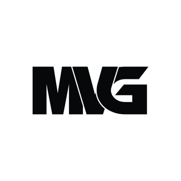MVG letter monogram logo design vector