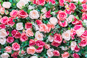 造花の花のフラワーアレンジメント