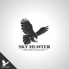 Eagle Logo with Sky Hunter design concept