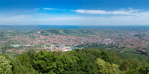 Panorama View of Arandjelovac City in Serbia