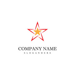 Star icon Template vector illustration design