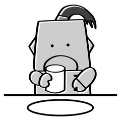 うがいをするロボット　02