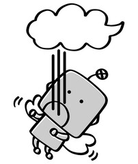 うがいをするロボット　子供　02