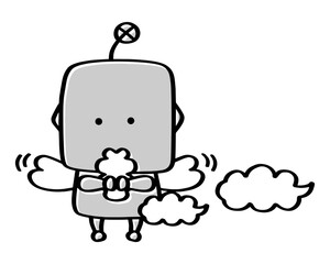 手洗いをするロボット　子供　01