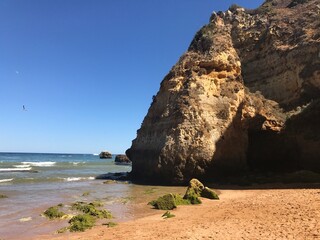 beach in the algarve country