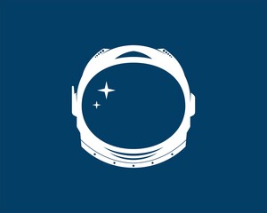 Space helmet with shinning star inside