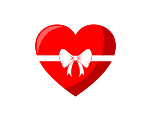 Love with gift wrapper logo