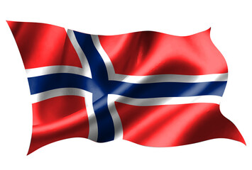 ノルウェー　 国旗　シルク　アイコン