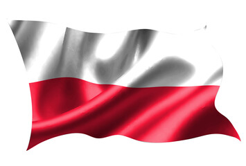 ポーランド　 国旗　シルク　アイコン