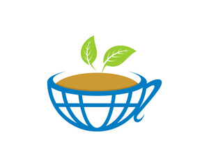 Combination teacup with globe