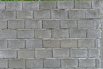 Cinder block wall