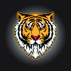 illustration of lion head