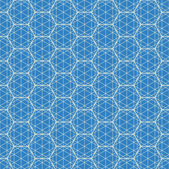 Fototapeta premium Hexagon art deco pattern background.