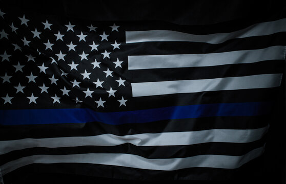 Police Thin Blue Line Flag