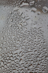 Water drops in transparent bottle close up modern background high quality prints