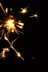 Handheld firework background