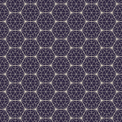 Hexagon art deco pattern background.