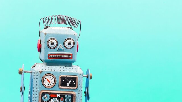 antique Vintage retro robot tin toy