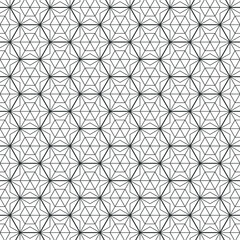 Hexagon art deco pattern background.