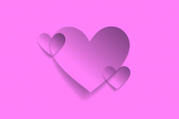 pink heart background