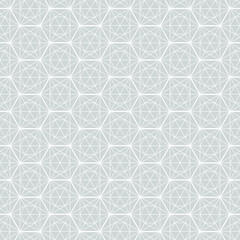 Fototapeta premium Hexagon art deco pattern background.