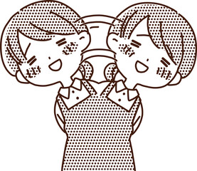 主婦・女性保育士　喜びを表現する女性