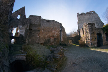 Schaunberg castle ruins in the municipality of Hartkirchen in Upper Austria