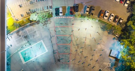 People in public park, garden. Place for recreation activity i.e. aerobic dancing, takraw, relax, exercise, workout in Tha Sala sub district, Amphur Donjan, Chiang Mai, Thailand.