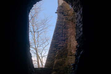 Schaunberg castle ruins in the municipality of Hartkirchen in Upper Austria