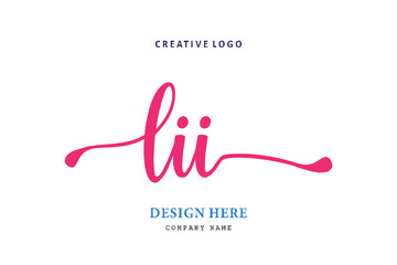 LII lettering logo is simple, easy to understand and authoritative