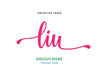 LIU lettering logo is simple, easy to understand and authoritative