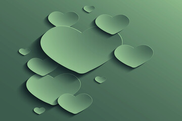 background with hearts