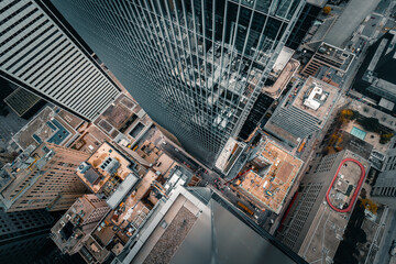 Bird's-eye view photo of city