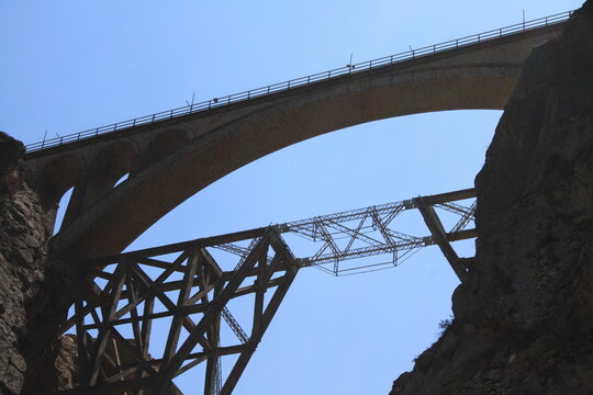 Historical Veresk Bridge in Iran