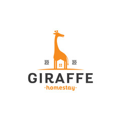 Giraffe logo illustration Premium Vector