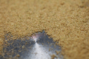 Pure cannabis crystals close up medical grinder thc modern high quality prints