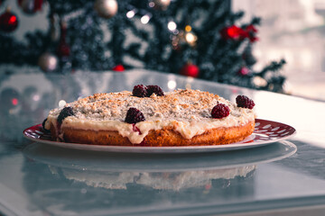 blueberry pie with berries