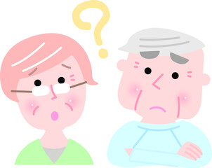シニア男女疑問