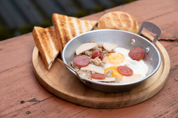 Pan Fried Egg and Bread