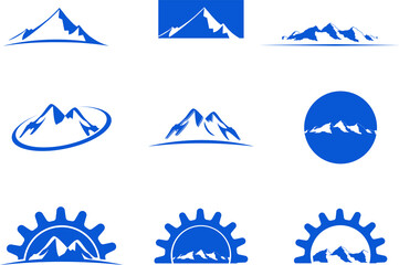 mountain icon vector  Best logo  mountain vector designs