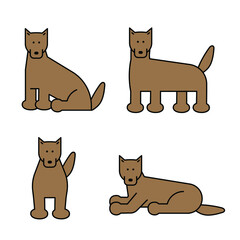 Dog line Illustration